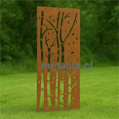 Placa corte laser bambu